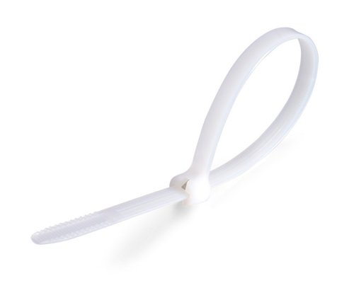 Стяжки нейлоновые Fortisflex КСЗ 4х150 (б) (100шт.) с зубом из нержавеющей стали картинка